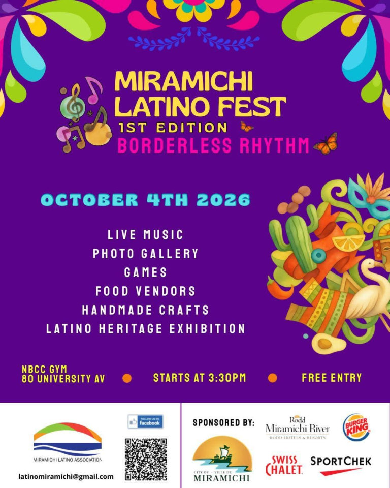 Miramichi Latino Fest – Borderless Rhythm poster